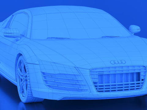 2013 Audi R8 3D Модель