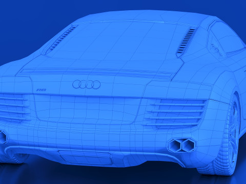2013 Audi R8 3D Модель