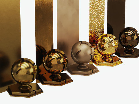 Brass Metal Pack x5 Corona Texturas CG