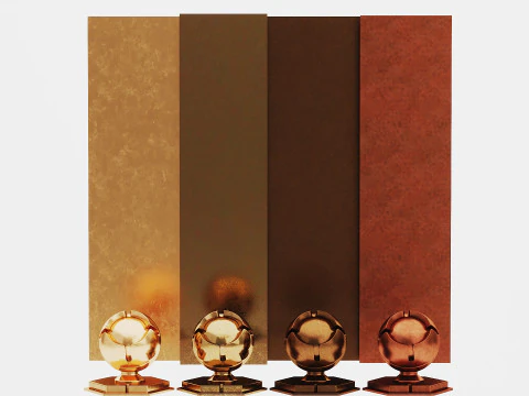 Bronze Metal Pack x4 Corona CG Textures
