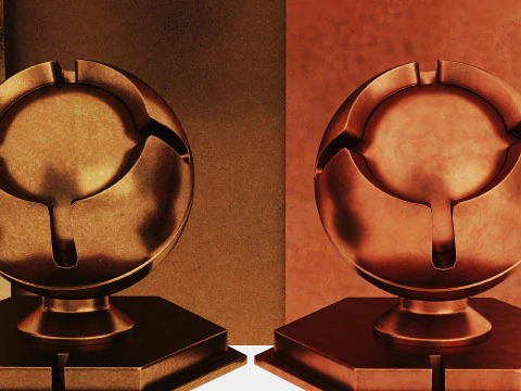 कांस्य धातु पैक x4 कोरोना CG टेक्स्चर्स