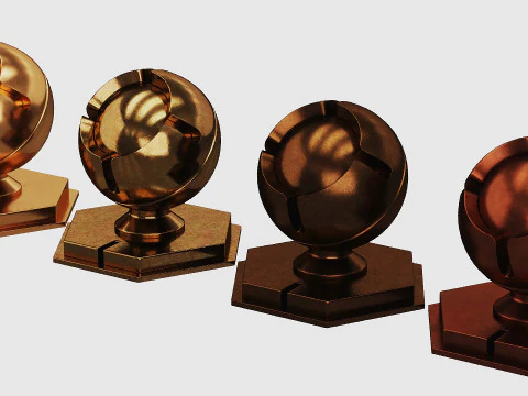 Bronze Metal Pack x4 Corona CG Textures