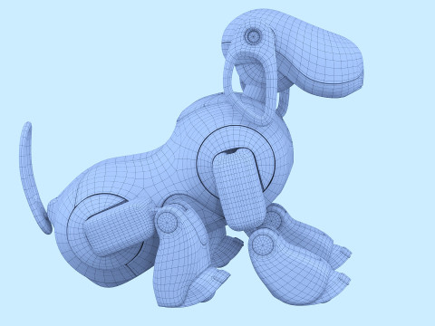 Robot dog Aibo 3D 모델