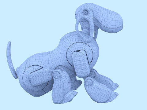 Robot dog Aibo 3D Model