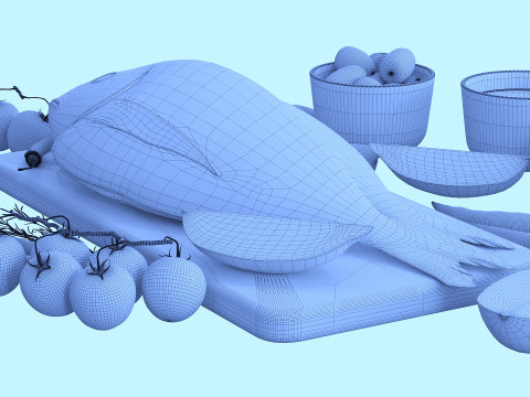 Fresh fish corona Modelo 3D