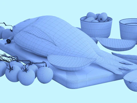 Fresh fish corona 3D Model