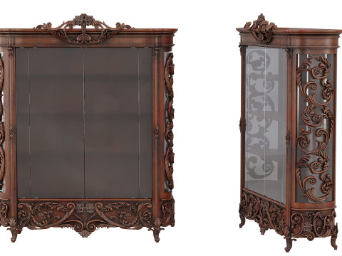 Classic carved cabinet 3D Model