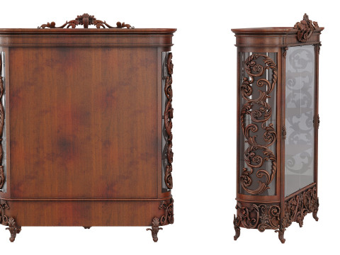 Classic carved cabinet Modèle 3D