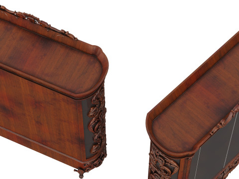 Classic carved cabinet Modèle 3D