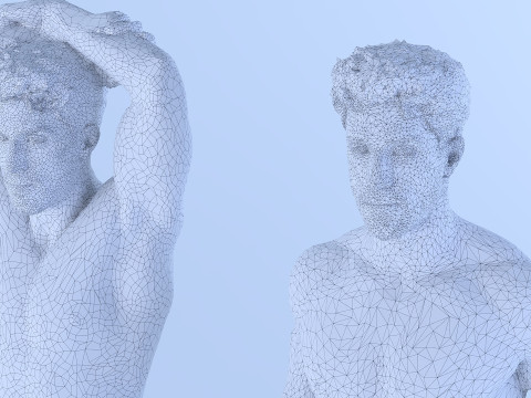 Male Standing Poses x6 3D Model
