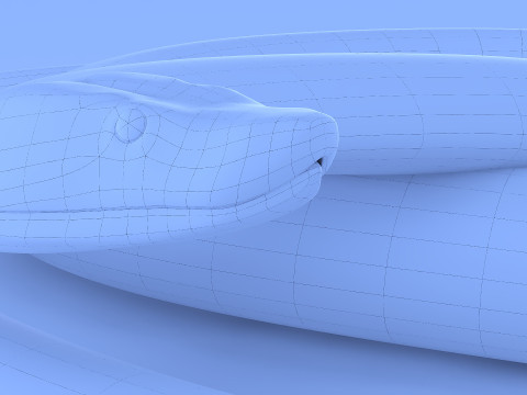 Yellow python 3D Model