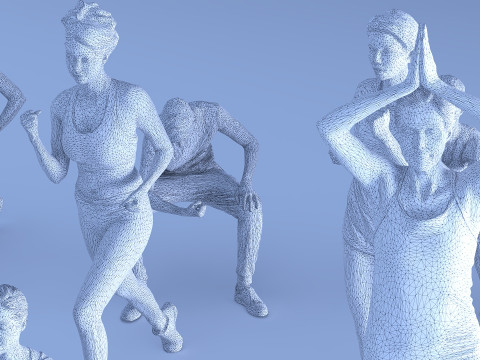 People athletes Modello 3D