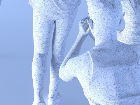 People athletes Modello 3D