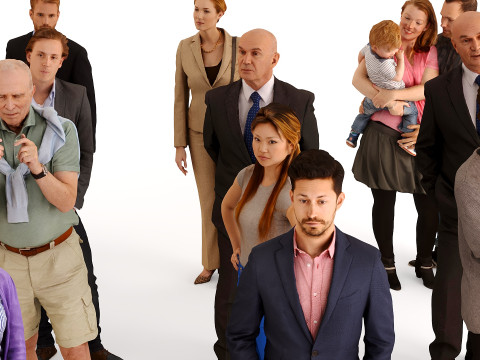 People in clothes 3D Модель