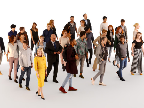 People in clothes 01 Modello 3D