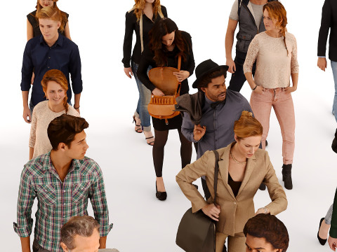 People in clothes 01 Modello 3D