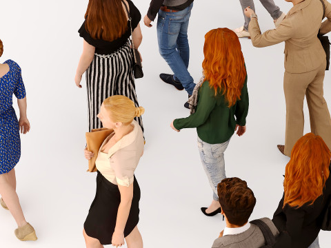 People in clothes 01 Modello 3D