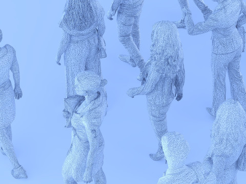 People in clothes 01 Modello 3D