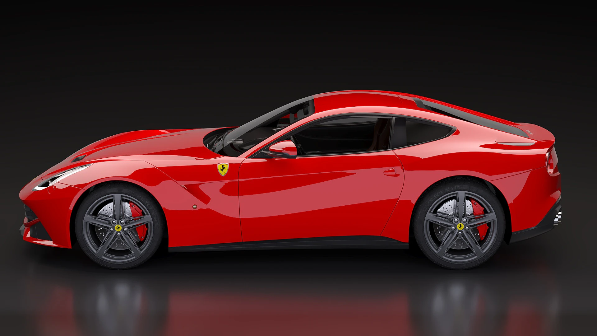 2013 Ferrari F12berlinetta 3D Model .c4d .max .obj .3ds .fbx .stl .blend 