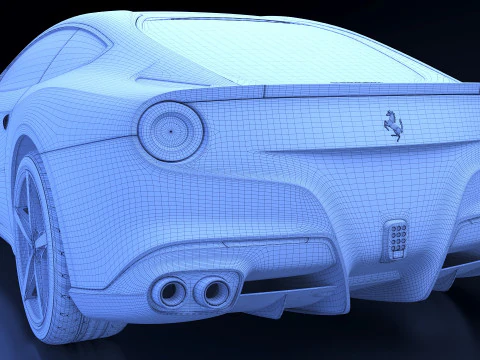 2013 Ferrari F12berlinetta 3D Model