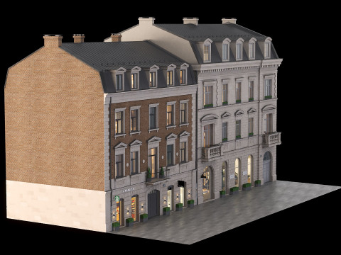 House facade 3D 모델