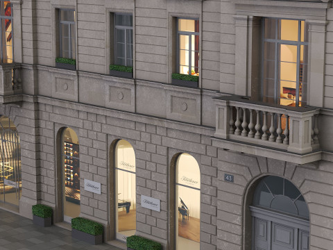 House facade 3D 모델