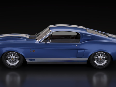Mustang Shelby GT500KR 3D Model