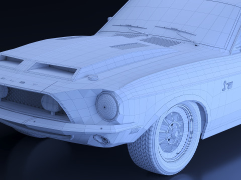 Mustang Shelby GT500KR Modelo 3D