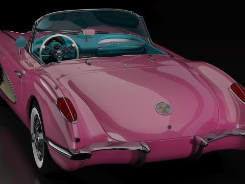 1960 Chevrolet corvette Modèle 3D
