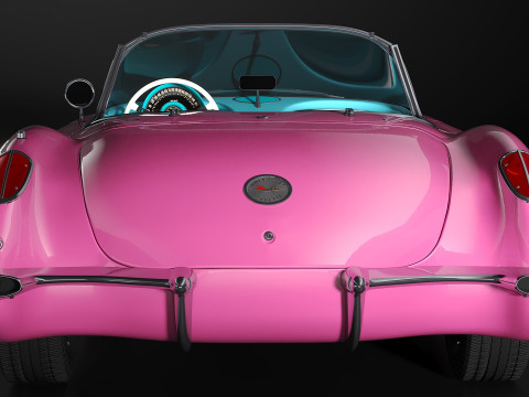 1960 Chevrolet corvette Modèle 3D