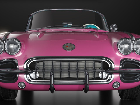 1960 Chevrolet corvette Modèle 3D