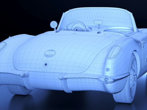 1960 Chevrolet corvette Modèle 3D