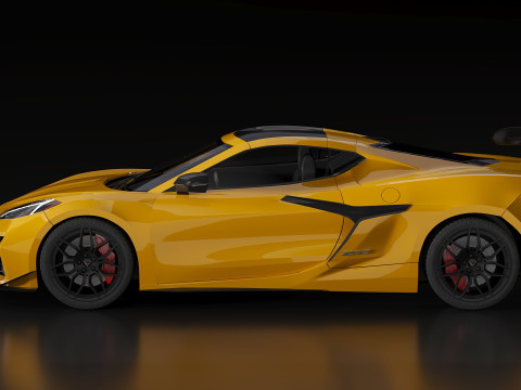 2023 Chevrolet Corvette Z06 3Dモデル