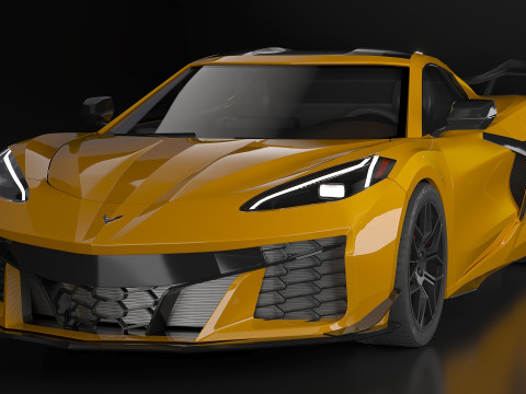 2023 Chevrolet Corvette Z06 3Dモデル