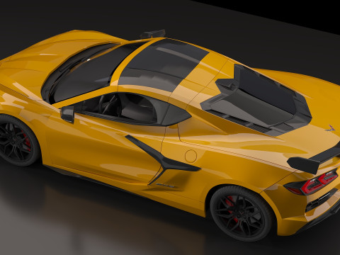 2023 Chevrolet Corvette Z06 3Dモデル