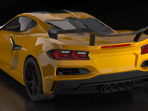 2023 Chevrolet Corvette Z06 3Dモデル