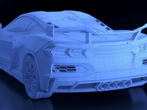 2023 Chevrolet Corvette Z06 3D Model
