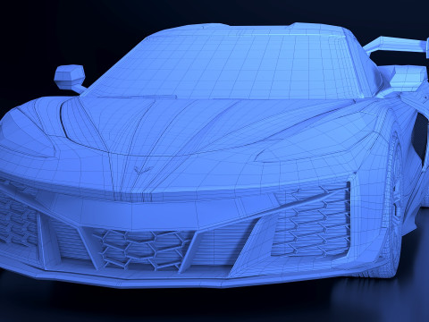 2023 Chevrolet Corvette Z06 3Dモデル