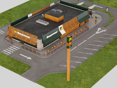 McDonald's Modello 3D