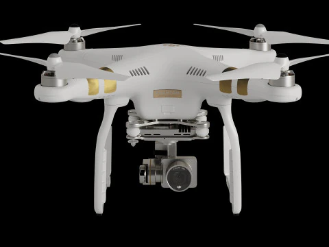 Quadrocopter DJI Phantom 3 3D Model