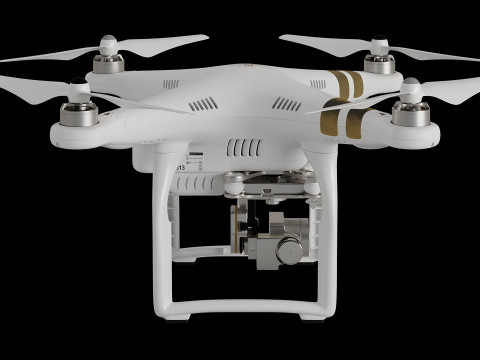 Quadrocopter DJI Phantom 3 3D Модель