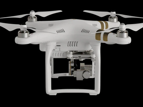 Quadrocopter DJI Phantom 3 3D Model