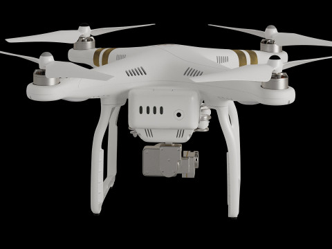 Quadrocopter DJI Phantom 3 3D Модель