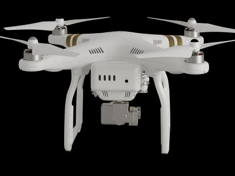 Quadrocopter DJI Phantom 3 3D Model