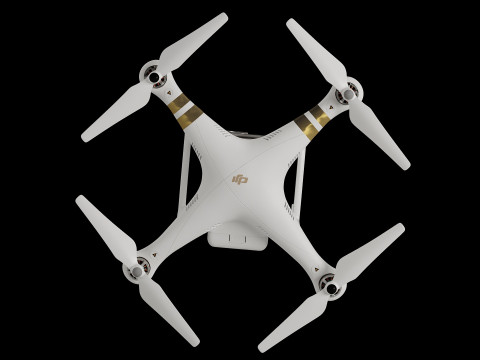 Quadrocopter DJI Phantom 3 3D Модель