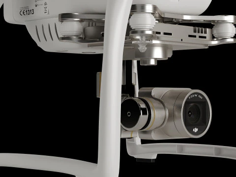 Quadrocopter DJI Phantom 3 3D Model