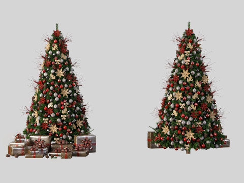 New years tree with presents 3Dモデル