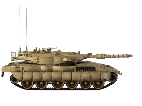 Merkava MK3 low-poly 3Dモデル