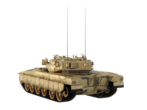 Merkava MK3 low-poly 3D Model