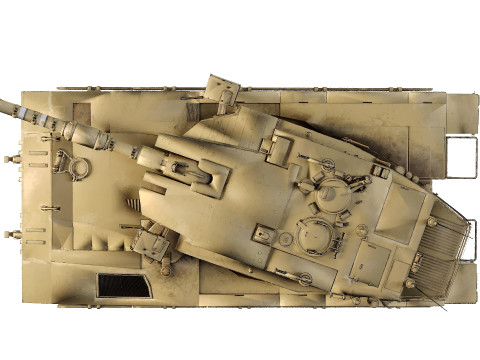 Merkava MK3 low-poly 3D Model